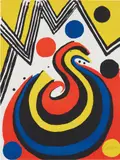 Alexander Calder, La Vague (The Wave), 1971, Lithograph in colours, on Arches paper, the full sheet