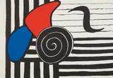 Hélices (Propellers) by Alexander Calder, 1969, Lithograph in colors, on chiffon de Mandeure paper, the full sheet, sold Oct 2018