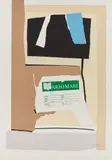 America - La France Variations VII by Robert Motherwell, 1984, Lithograph and collage in colors, on Arches Cover paper, the full sheet, sold Oct 2018