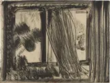 Howard Hodgkin, Late Afternoon In the Museum of Modern Art, from In the Museum of Modern Art, 1979, Etching, on buff Rives BFK paper, the full sheet