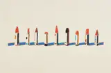 Wayne Thiebaud, Lipstick Row, from Seven Still Lifes and a Rabbit
