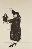 Ann Looking at Her Picture by David Hockney, 1980, Lithograph, on Rives BFK mould-made paper, with full margins, sold Oct 2018