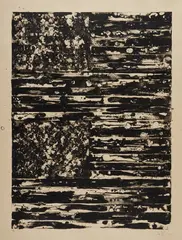 Two Flags by Jasper Johns, 1980, Lithograph, on Eijiro Kizuki Nishinouchi paper, with full margins, sold Oct 2018