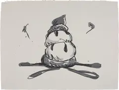 Profiterole/Gray State by Claes Oldenburg, 1990, Lithograph in colors, on HMP Koller handmade paper, with full margins, sold Oct 2018