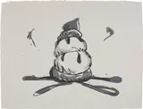 Claes Oldenburg, Profiterole/Gray State, 1990, Lithograph in colors, on HMP Koller handmade paper, with full margins