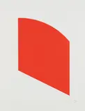 Red, from Fourth Curve Series by Ellsworth Kelly, 2003, Lithograph, on Rives BFK paper, with full margins, sold Oct 2018