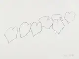 Wild Grape Leaves I, from Series of Five Plant and Flower Lithographs by Ellsworth Kelly, 2004, Lithograph, on Rives BFK paper, with full margins, sold Oct 2018