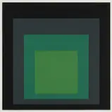 I-S j by Josef Albers, 1973, Screenprint in colors, on heavy etching paper, trimmed at all of the sheet edges, sold Oct 2018