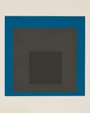 Slate and Sky by Josef Albers, 1964, Screenprint in colors, on Mohawk Superfine bristol paper, with full margins, sold Oct 2018
