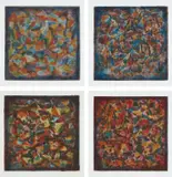 Sol LeWitt, Color & Black, 1991, The complete set of four etchings and aquatint in colors, on Somerset paper, with full margins
