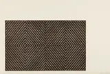 Delphine and Hippolyte, from Black Series II by Frank Stella, 1967, Lithograph, on Barcham Green paper, with full margins, sold Oct 2018
