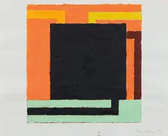 Untitled by Peter Halley, 1991, Acrylic painting on graph paper, sold Oct 2018