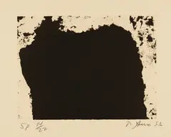 Untitled by Richard Serra, 1996, Etching, on Fabriano Murillo paper, with full margins, sold Oct 2018