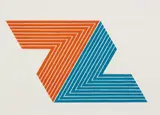 Itata, from V series by Frank Stella, 1968, Lithograph in colors, on Lowell paper, with full margins, sold Oct 2018