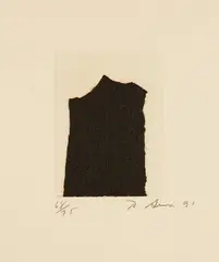 Videy Afangar #9 by Richard Serra, 1991, Etching, on Hahnemühle German etching paper, with full margins, sold Oct 2018