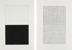 Adriatics: plates b; and e by Brice Marden, 1973, One etching and one etching with aquatint, on Rives BFK paper, with full margins, offered Oct 2018