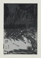 Untitled Press: plate #3 by Brice Marden, 1972, Lithograph in colors, on Rives BFK paper, with full margins, offered Oct 2018