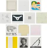 Various Artists, Rubber Stamp, 1976-77, The complete set of 13 rubber stamp prints, on various papers, with margins and the full sheets,