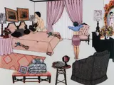 Laurie Simmons, The Instant Decorator (Pink Bedroom), 2001, Flex print in colors, the full sheet
