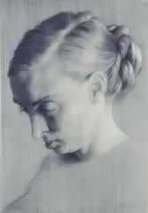 John Currin, Rachel as the Hag, 2003, Giclée print on tracing paper to Somerset Velvet support, the full sheet