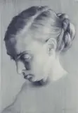 John Currin, Rachel as the Hag, 2003, Giclée print on tracing paper to Somerset Velvet support, the full sheet