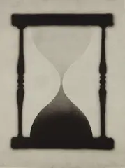 Time is Up by Ed Ruscha, 1989, Lithograph, on gray Rives BFK paper, the full sheet,, sold Oct 2018