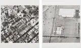 Ed Ruscha, Pershing Square Underground Lot, 5th & Hill; and Rocketdyne, Canoga Park, from Parking Lots, 1967/1999, Two gelatin silver prints, with full margins