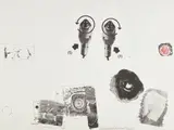 Robert Rauschenberg, Test Stone 5, 1967, Lithograph in black and red, on Rives BFK paper, with full margins