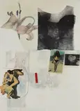 Robert Rauschenberg, Untitled, 1973, Screenprint and collage in colors, on Rives BFK paper, the full sheet