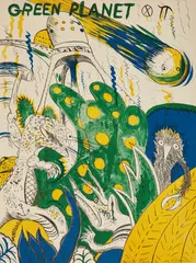 Green Planet by H. C. Westermann, 1978, Lithograph in colors, on Arches paper, the full sheet, sold Oct 2018