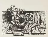 Philip Guston, Elements, 1980, Lithograph, on Arches 88 paper, with full margins