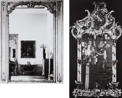 Barbara Bloom, The Reign of Narcissism, Mirror I; and The Reign of Narcissism, Mirror VI, 1989, Two chromogenic prints