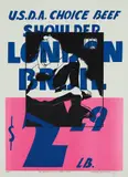 David Wojnarowicz, Jean Genêt Masturbating in Metteray Prison (London Broil), 1983, Screenprint in colors, on wove paper, with full margins