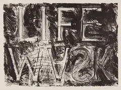 Life Mask by Bruce Nauman, 1981, Lithograph, on Arches Cover paper, with full margins, sold Oct 2018