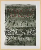Suposter by Bruce Nauman, 1973, Lithograph and screenprint in colors, on Arjomari paper, the full sheet, offered Oct 2018