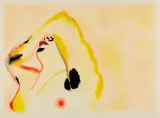 Francesco Clemente, Morning, 1982, Woodcut in colors, on Kozo paper, with full margins