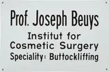 Buttocklifting by Joseph Beuys, 1974, Baked enamel on convex metal sheet, offered Oct 2018