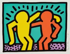 Pop Shop I: one plate by Keith Haring, 1987, Screenprint in colors, on Coventry rag paper, with full margins, sold Oct 2018