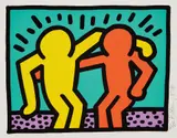 Keith Haring, Pop Shop I: one plate, 1987, Screenprint in colors, on Coventry rag paper, with full margins
