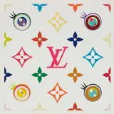 Eye Love Superflat (Pink) by Takashi Murakami, 2003, screenprint in colors, on wove paper, with full margins, sold Oct 2018