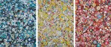 Blue Flower & Skulls; MG, 1960->2012; and Skulls & Flowers Red by Takashi Murakami, 2012-13, Three offset lithographs in colors, on wove paper, the full sheets, sold Oct 2018