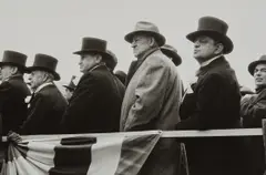 Hoboken (City Fathers) by Robert Frank, 1955, Gelatin silver print, printed circa 1980, sold Apr 2018