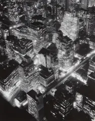 New York at Night by Berenice Abbott, 1932, Gelatin silver print, printed later, sold Apr 2018