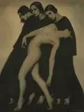 Rudolf Koppitz, Bewegungsstudie (Movement Study), 1924, Large-format combination gum print