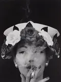 William Klein, Hat + 5 Roses, Paris (Vogue), 1956, Gelatin silver print, printed later