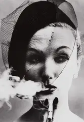 Smoke + Veil, Paris (Vogue) by William Klein, 1958, Gelatin silver print, printed later, sold Apr 2018