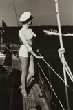 Winnie off the Coast of Cannes by Helmut Newton, 1975, Gelatin silver print, printed later, sold Apr 2018