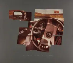 The Steering Wheel, Oct. by David Hockney, 1982, Photographic collage, sold Apr 2018