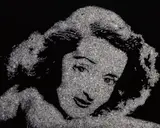 Bette Davis from Pictures of Diamonds by Vik Muniz, 2004, Dye destruction print, offered Apr 2018