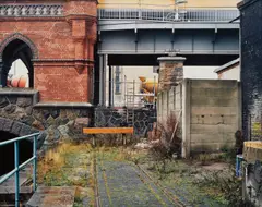 Stéphane Couturier, Berlin, Oberbaumbrücke, 1996, Dye destruction print